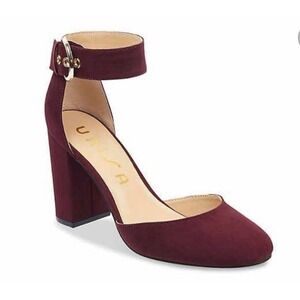 DSW Burgundy Shoes Sandals Black Heel New Size 7.5